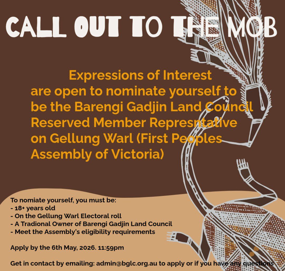 Calling all Mob!  Nominate to be the Gellung Warl BGLC Reserved Seat Holder